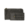 Karina Faux Suede Wristlet and Wallet