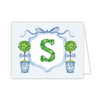 Boxwood Topiary Folded Note Cards