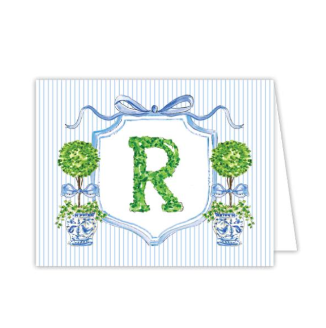 Boxwood Topiary Folded Note Cards
