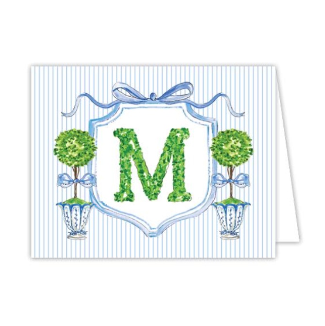 Boxwood Topiary Folded Note Cards