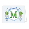 Boxwood Topiary Folded Note Cards