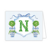 Boxwood Topiary Folded Note Cards