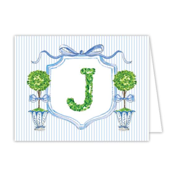 Boxwood Topiary Folded Note Cards