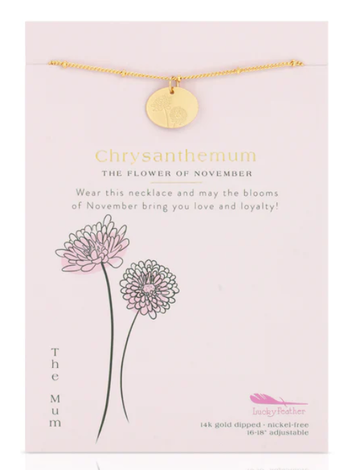 Birth Flower Necklace